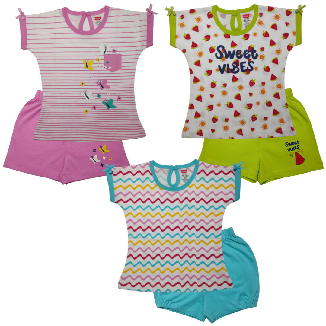 Baby girl shorts clearance set