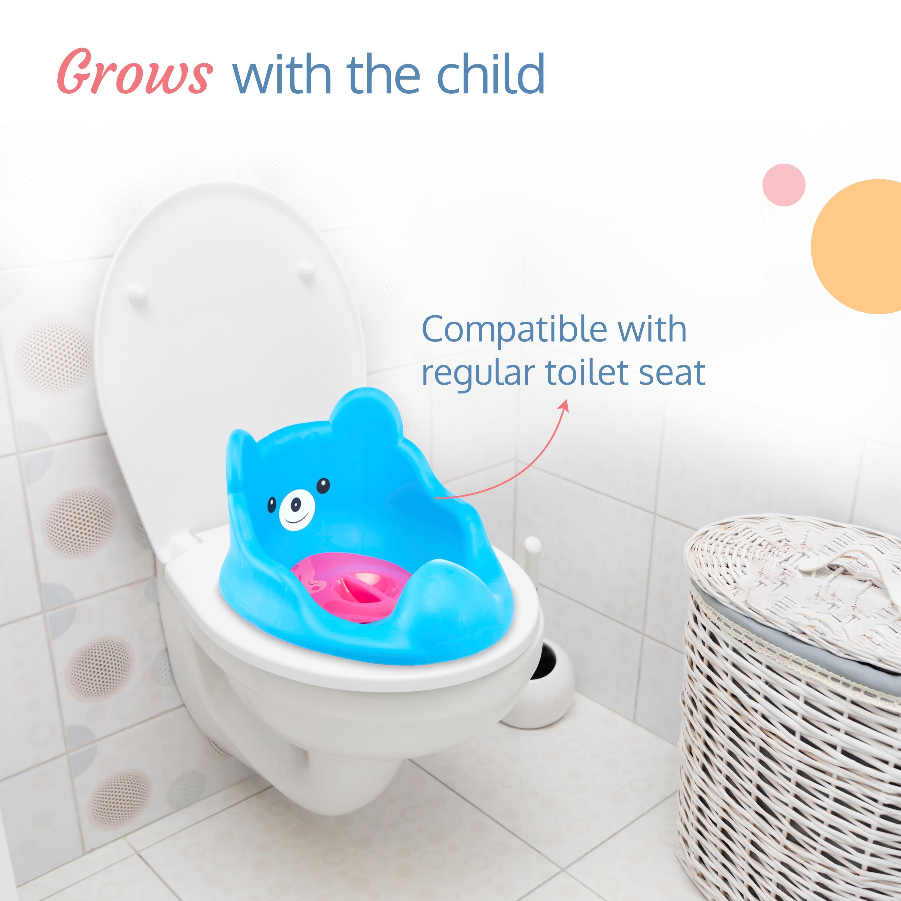 Potty seat for toilet clearance that attaches to toilet