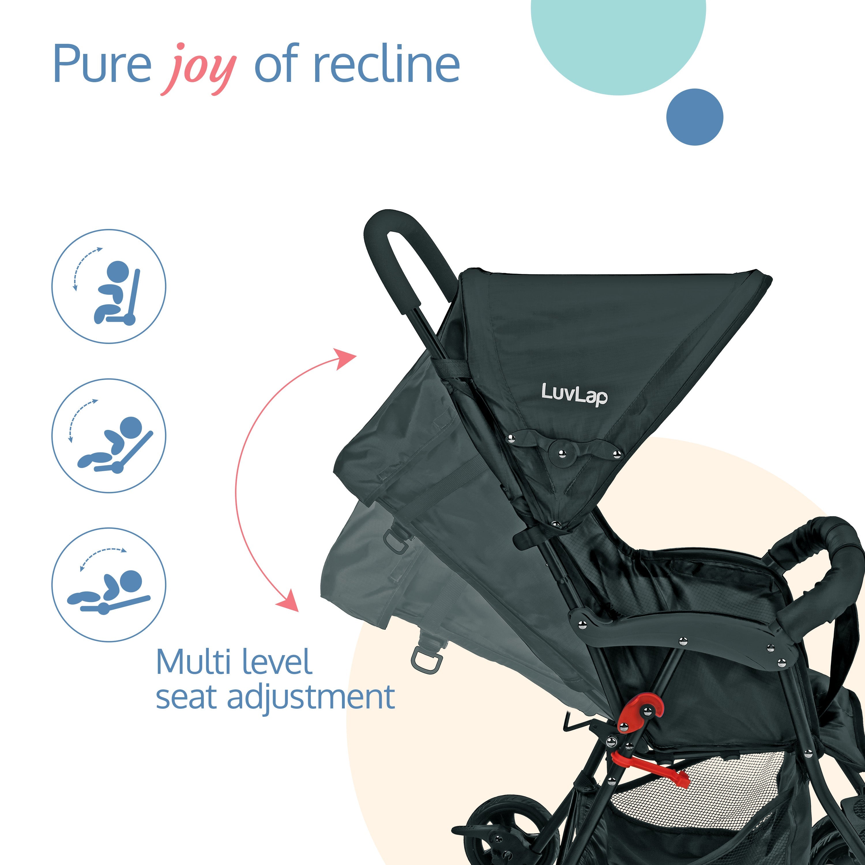 Apollo Baby Stroller Black Luvlap Store