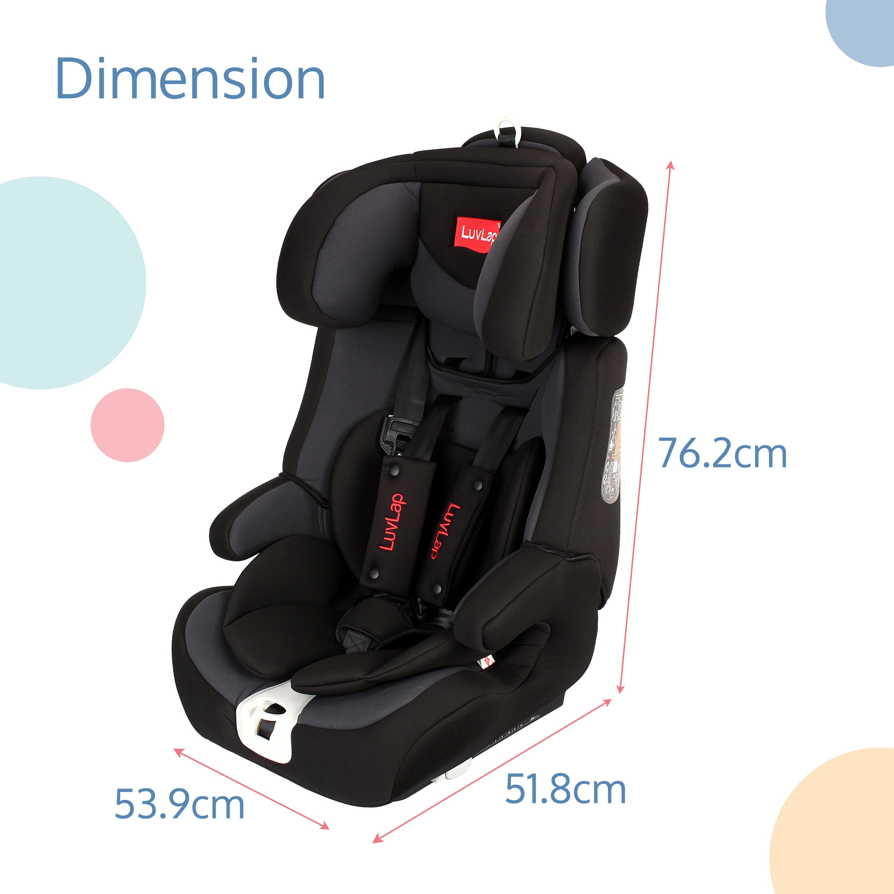 Buy Active Baby Car Seat Grey Online at Best Price Luvlap Store