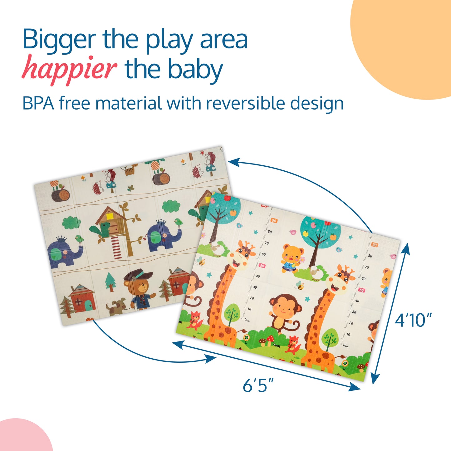 Number Zoo Double Sided Water Proof Baby Play Mat