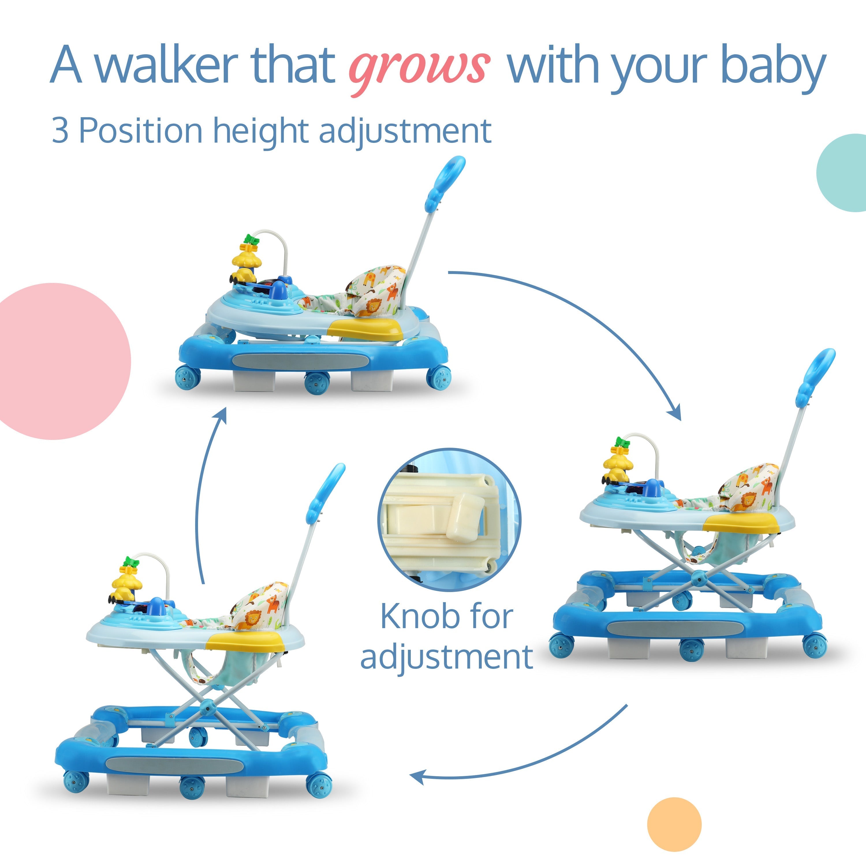 Luvlap comfy baby sales walker with rocker