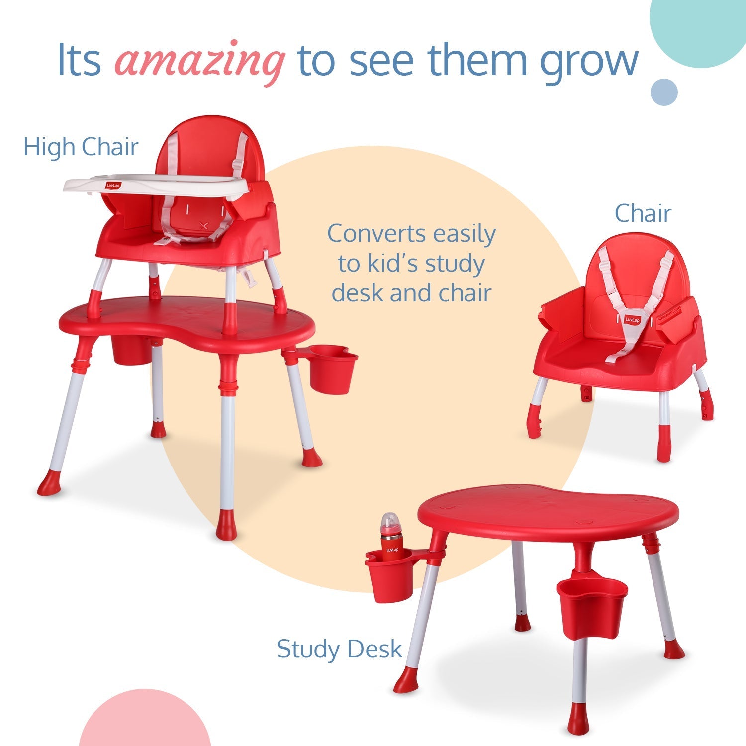 Luvlap 4 in 1 booster store high chair