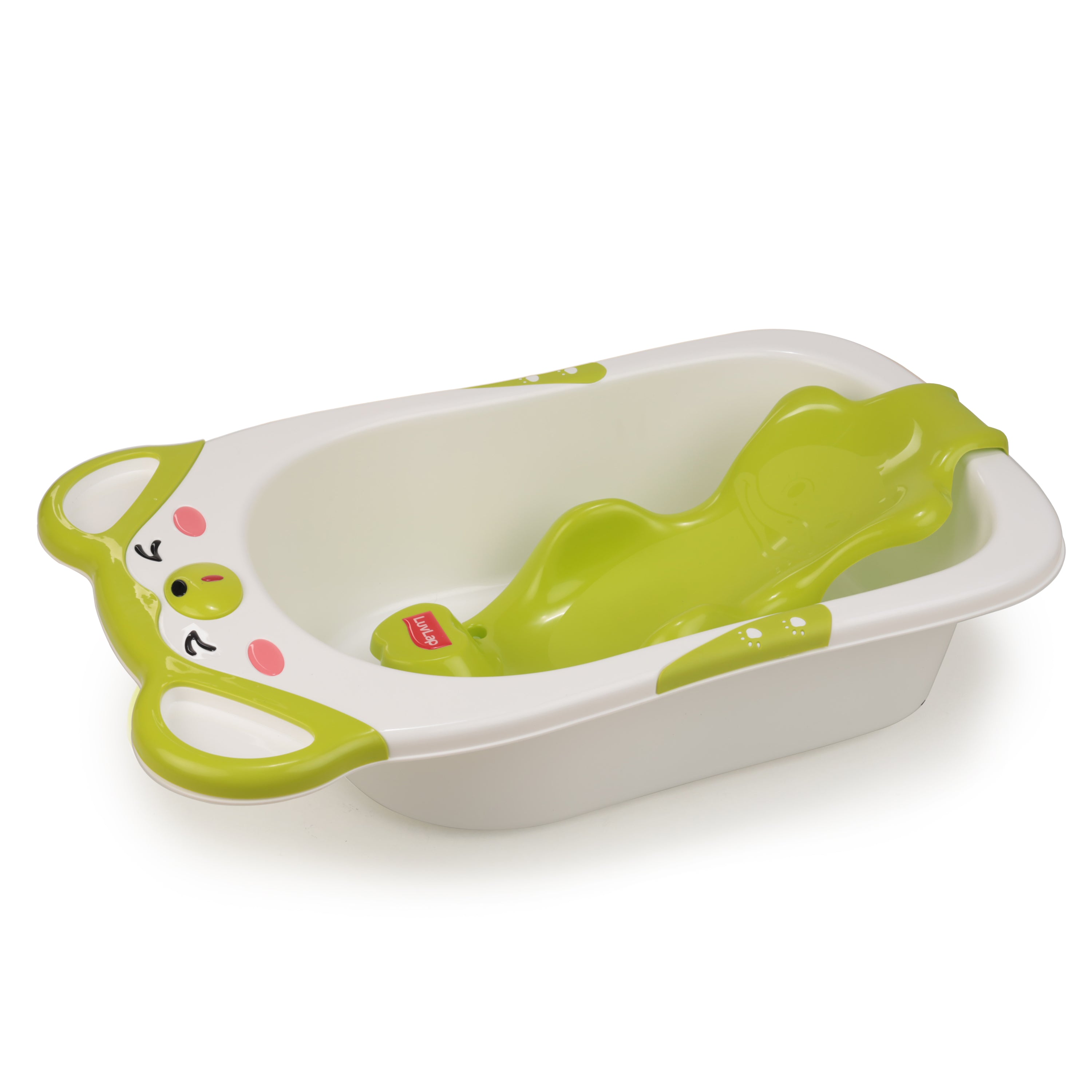 Bubble Baby Bathtub White Green Anti Slip Baby Plastic Bath