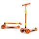 Joy Scooter for Kids- Toddler 3-Wheel Kick Scooter with LED Lights | Stable First Ride for 3-10 Year | Adjustable Height & Easy-Grip Handlebars | Fun Outdoor Gear for Kids, Orange & Yellow
