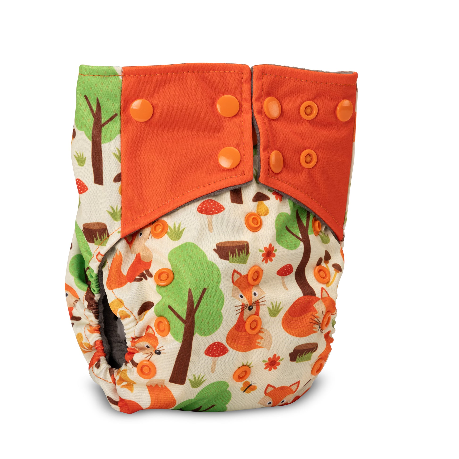 Luvlap Reusable Bamboo Charcoal Baby Cloth Diapers - 3m+ - Orange & green –  Luvlap Store
