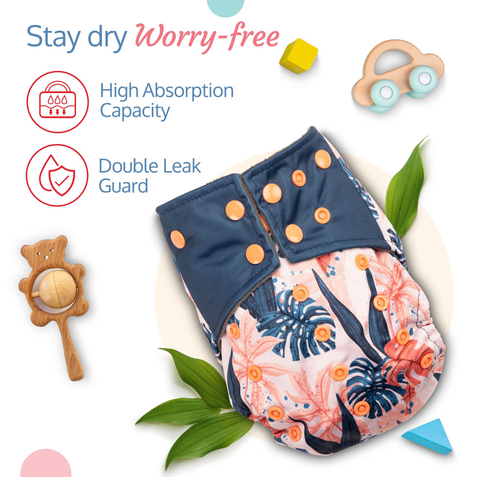 eHub Nepal - 👉Reusable Washable Cloth Diaper Underwear 👉Washable Reusable  Cloth Diaper 👉All in one size waist tab overlaps for extra small waist  size 👉Double Rows of snaps fit well 👉Strong absorbent