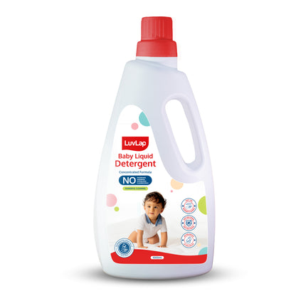 Baby Laundry Detergent 1000ml, pH Balanced Dermatologically tested formula, No harsh chemicals, Safe for mommy's hands & baby's skin, Anti Bacterial, Enriched in Aloe Vera, Softens clothes