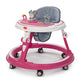 LuvLap 360° Joy Baby Walker 9+ Months | 3 Level Height Adjustment Walker with Switchable Food & Musical Toy Tray/Advanced Baby Activity Walker, Pink