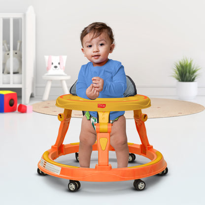 Elegant 360° Baby Walker 9+ Months | 3 Level Height Adjustment Walker/Advanced Baby Activity Walker, Yellow