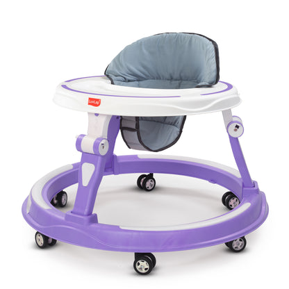 Elegant 360° Baby Walker 9+ Months | 3 Level Height Adjustment Walker/Advanced Baby Activity Walker, Purple