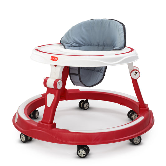 Elegant 360° Baby Walker 9+ Months | 3 Level Height Adjustment Walker/Advanced Baby Activity Walker, Raspberry