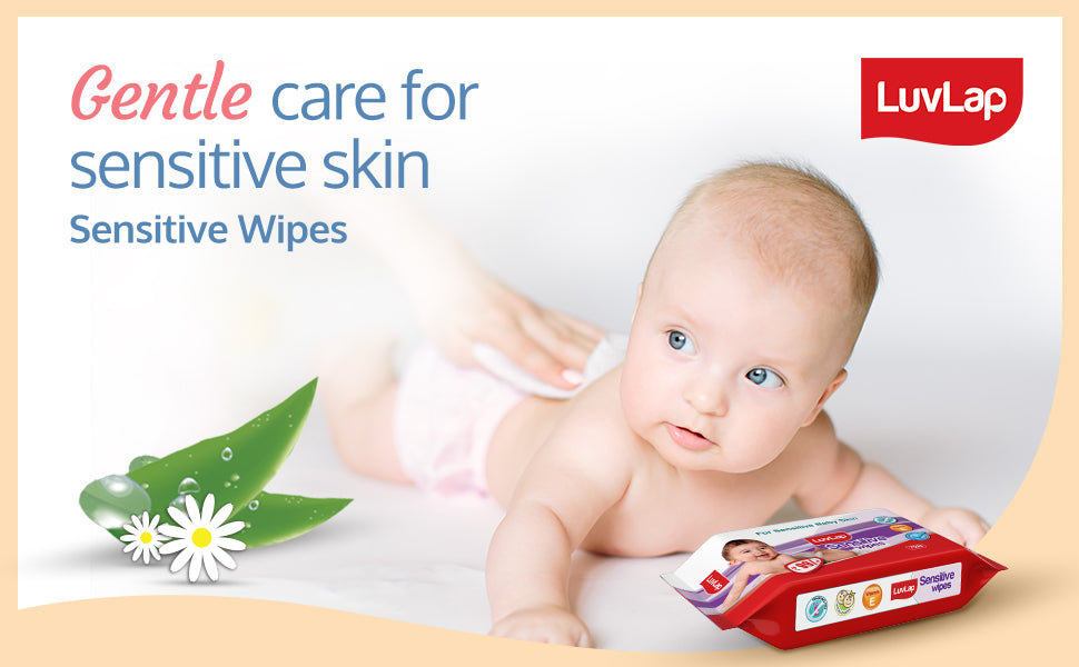 Buy Baby Water Wipes with Lid, 72 pcs Online at Best Price – Luvlap Store