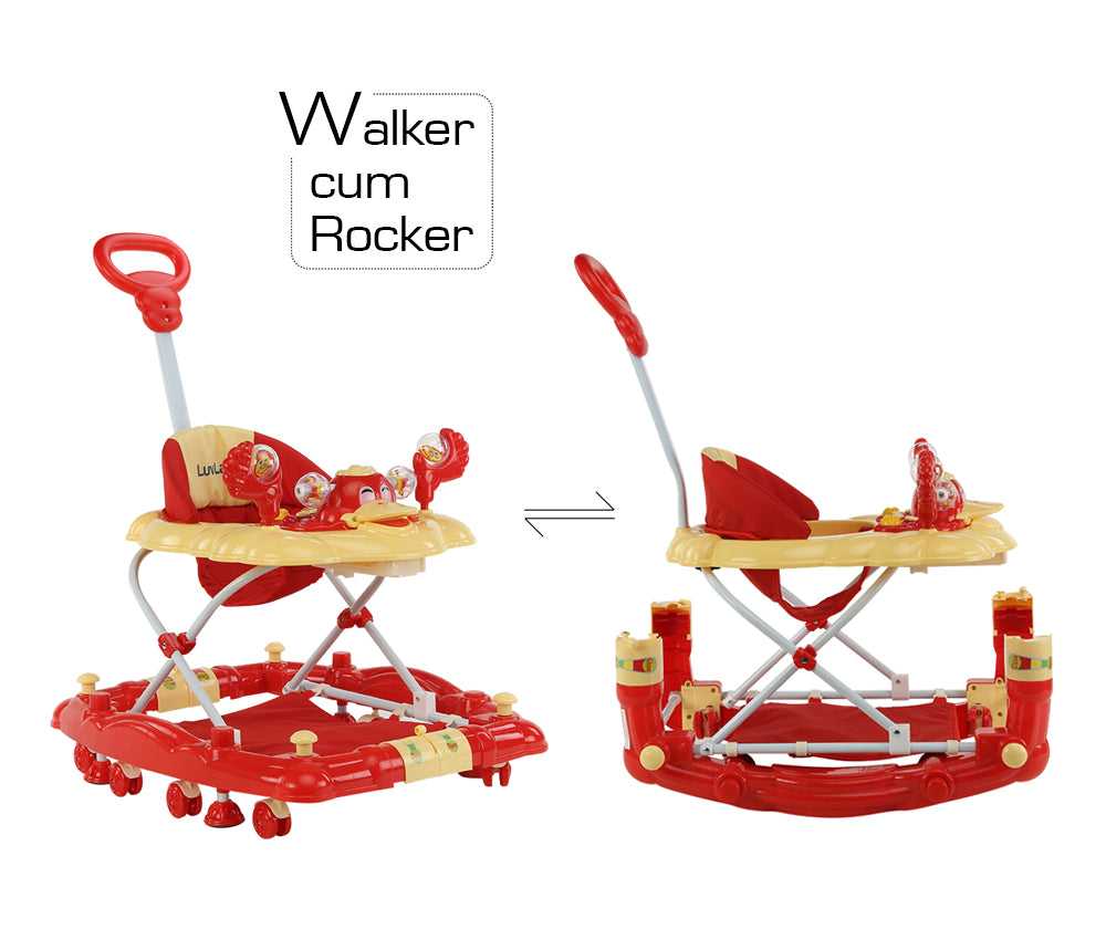 Luvlap comfy baby sales walker with rocker