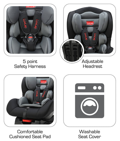 Joy Convertible Car Seat (Black & Grey)