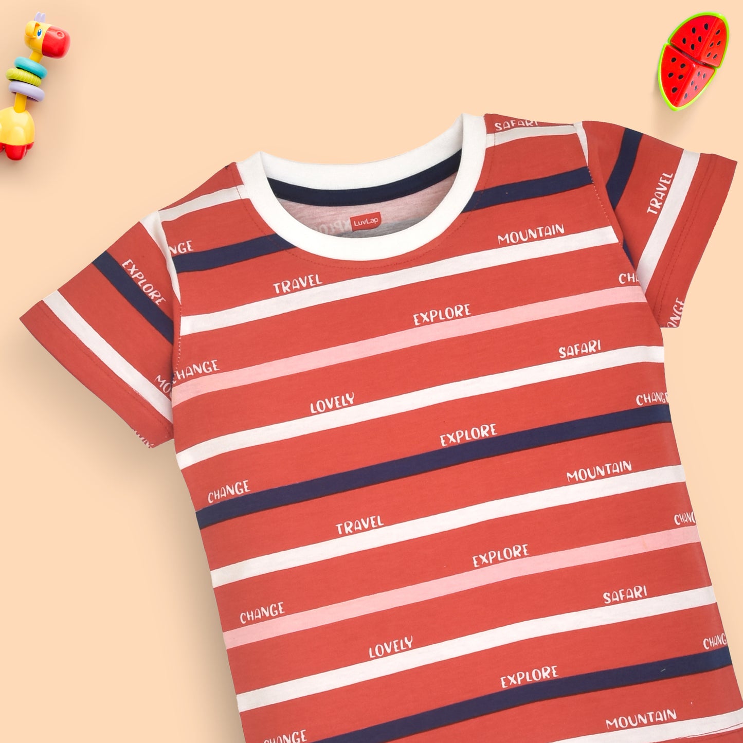 LuvLap Boys Cotton H/S T-Shirt Co-Ord Set