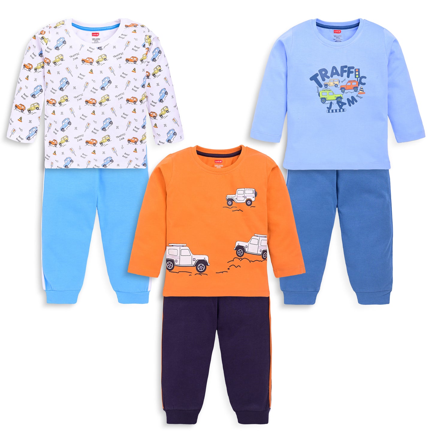 LuvLap Baby Boys Baby and Toddler T-Shirt Set