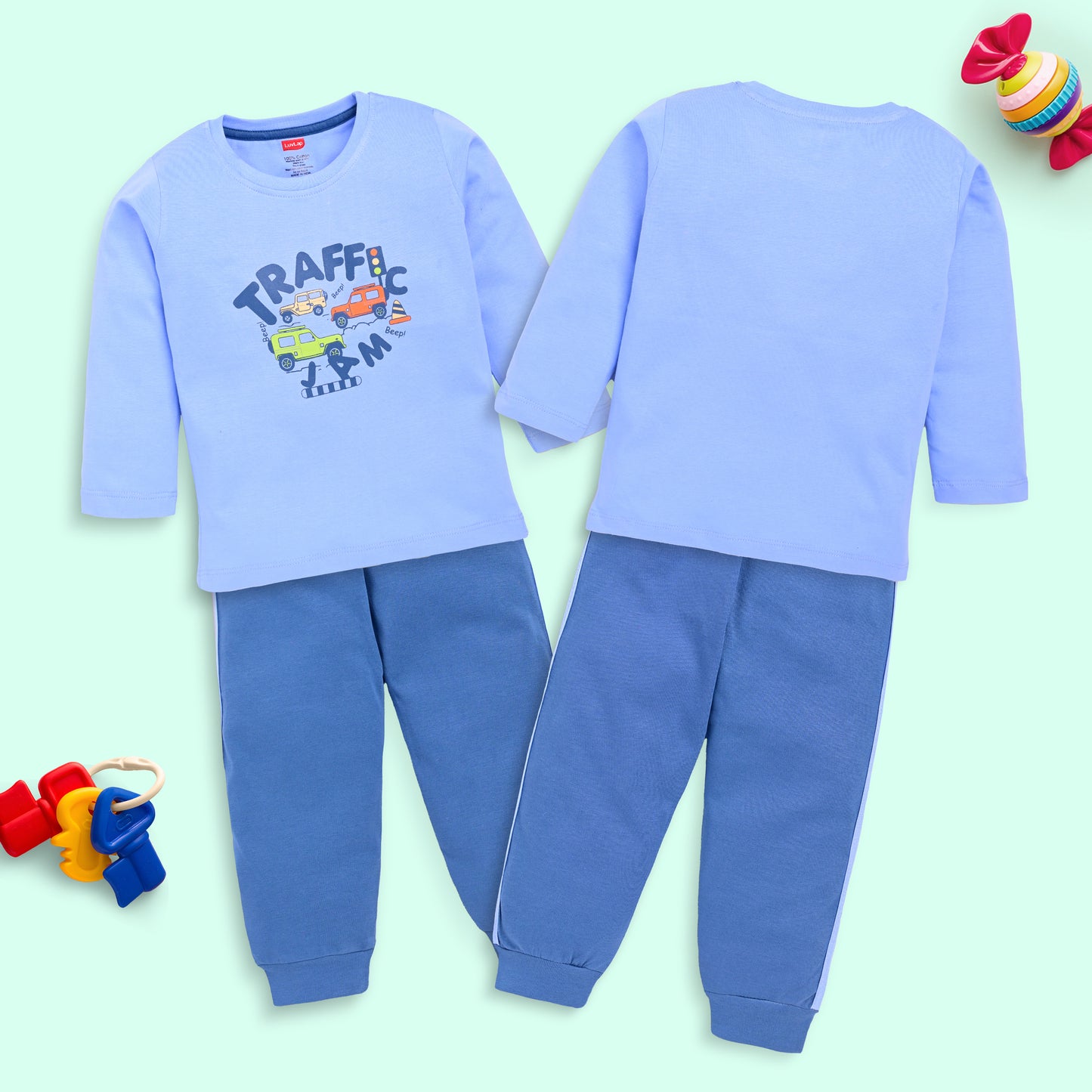 LuvLap Baby Boys Baby and Toddler T-Shirt Set