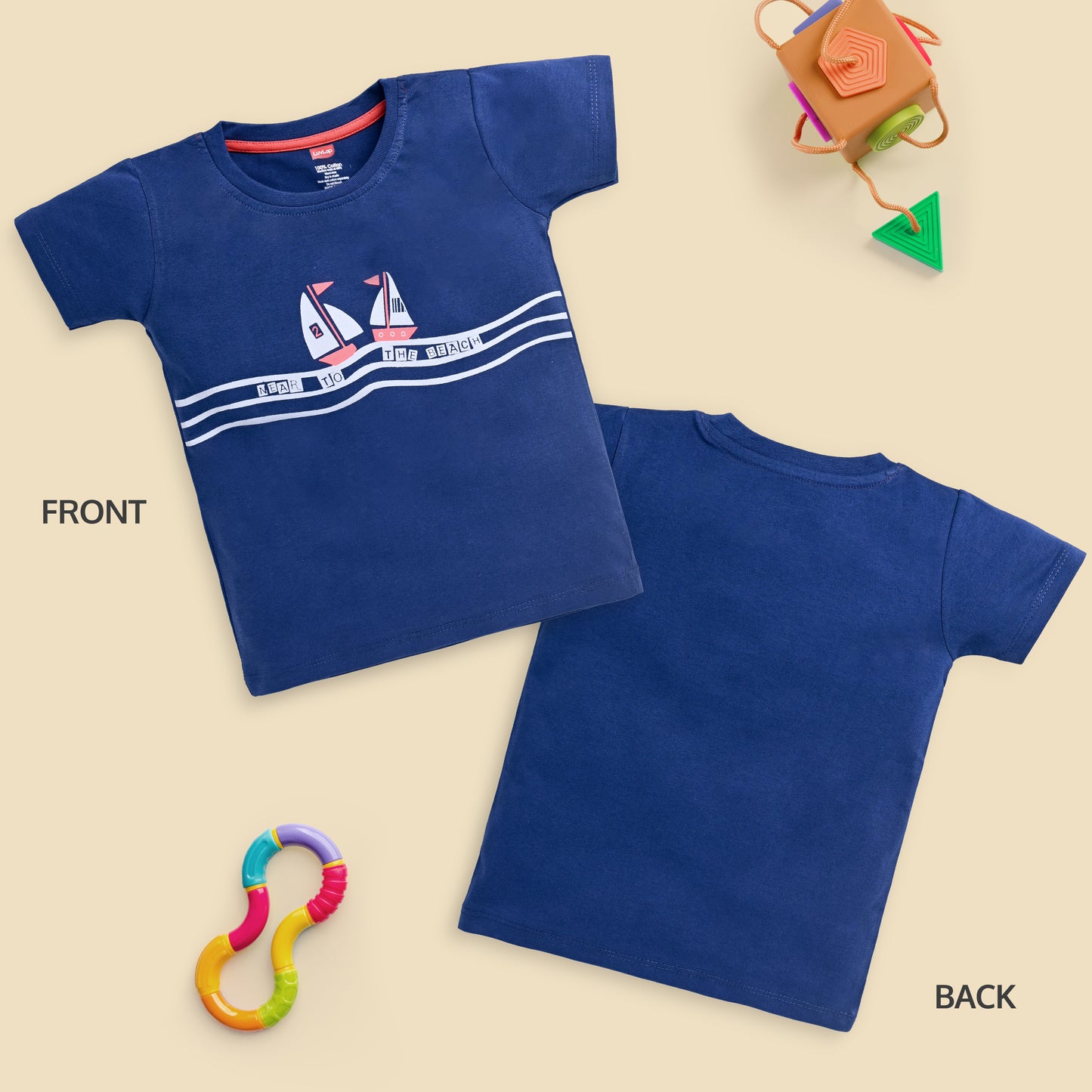 LuvLap Baby Boy's Regular Fit T-Shirt