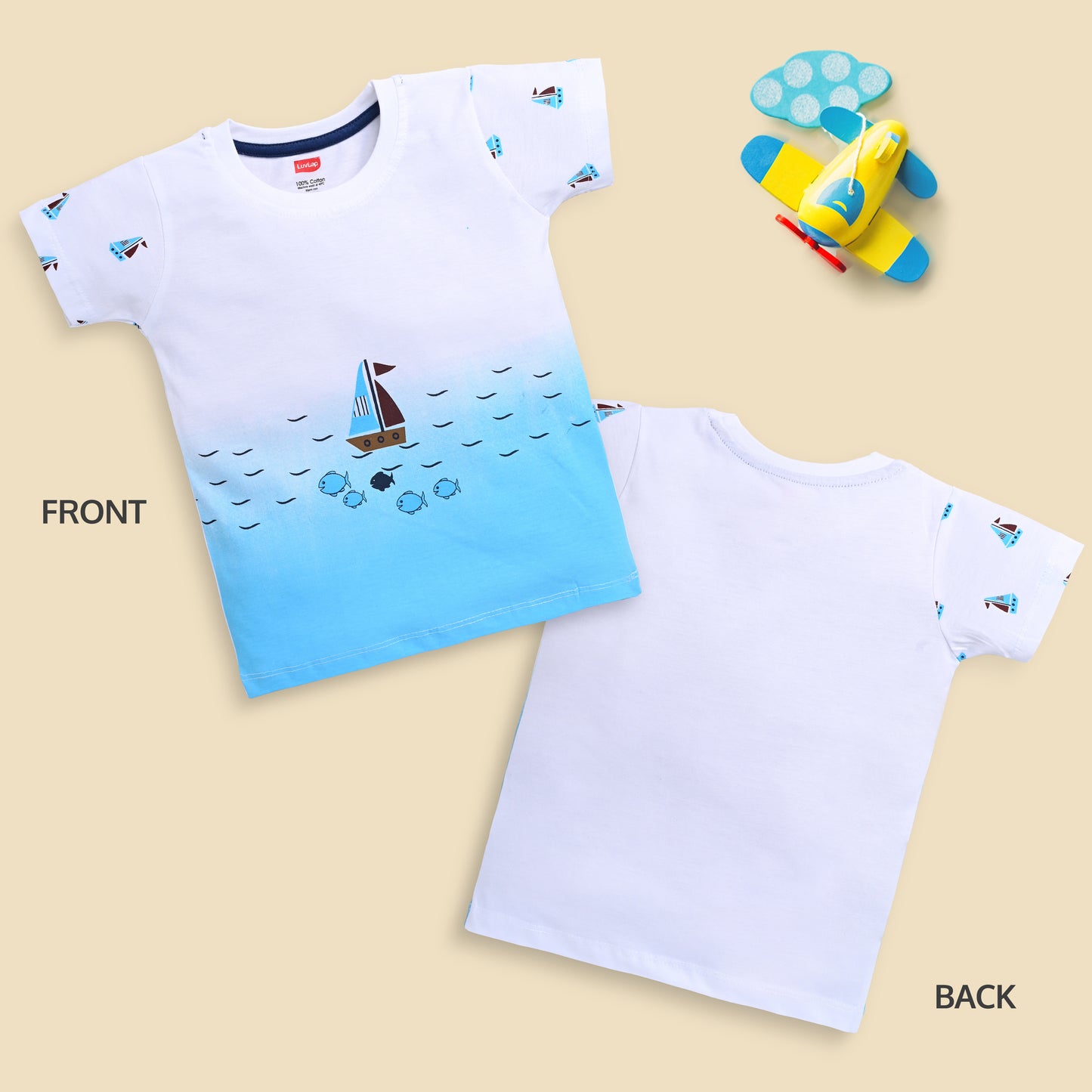 LuvLap Baby Boy's Regular Fit T-Shirt