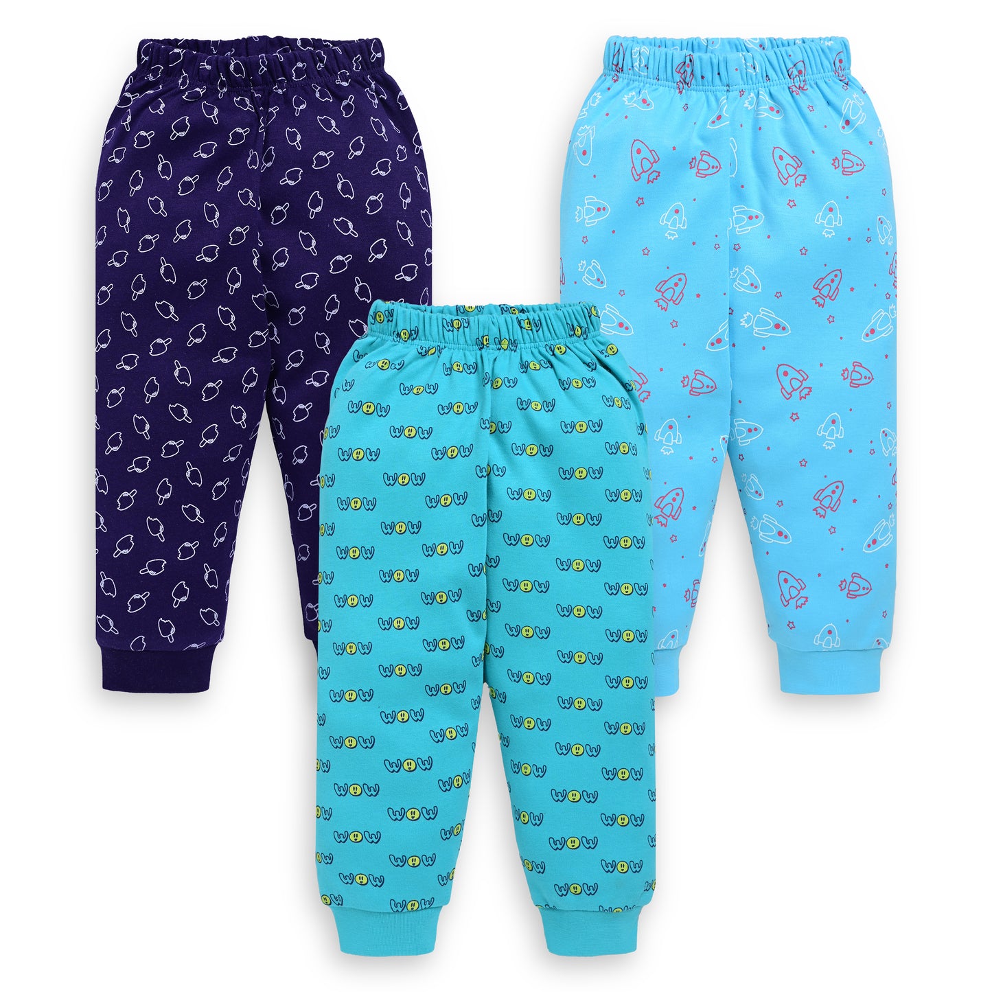 Baby Boys 100% Cotton Pyjama Sets Pack Of 3