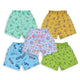 LuvLap Baby Boys & Baby Girls Pack Of 5 Regular Shorts 100% Cotton