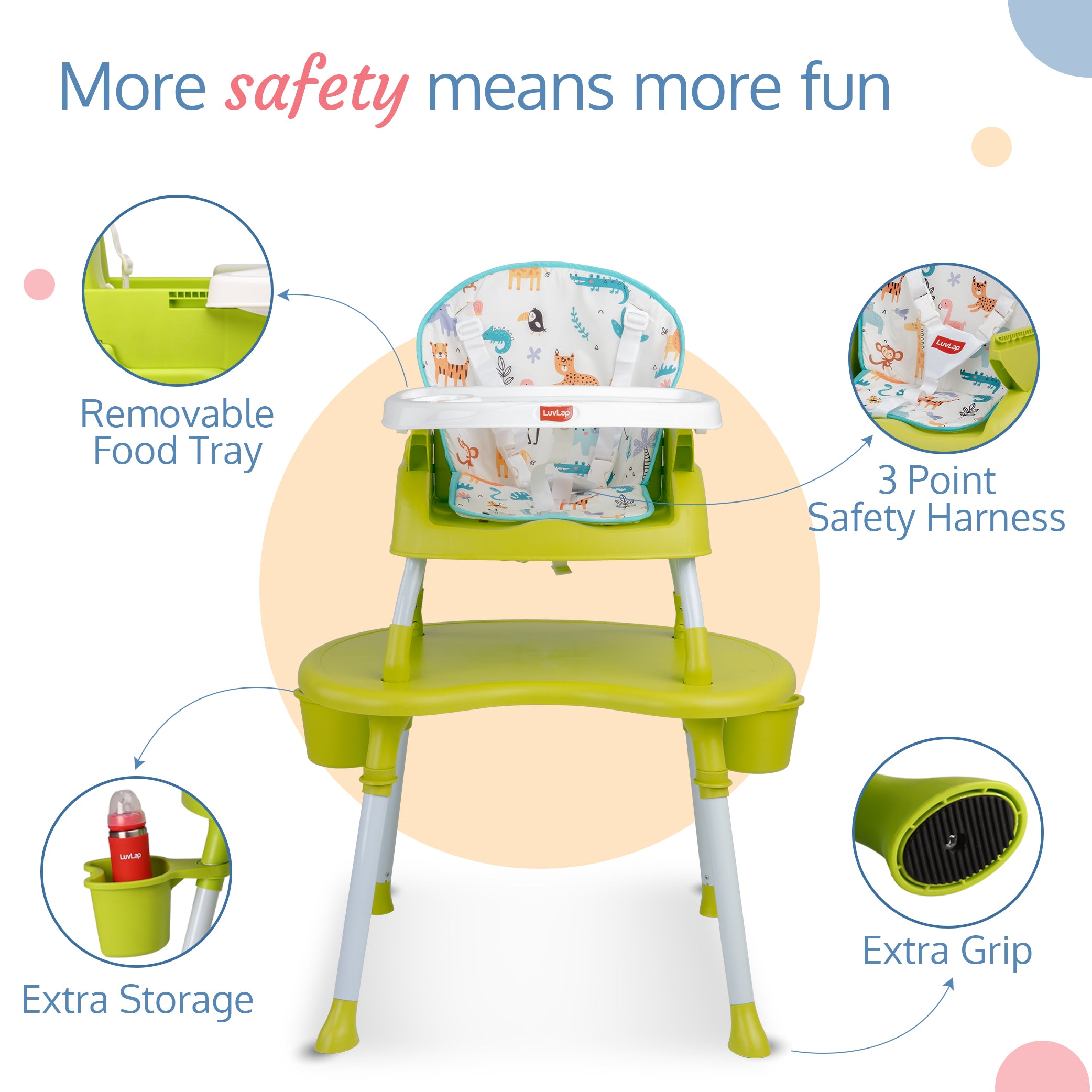 Babysafe high online chair