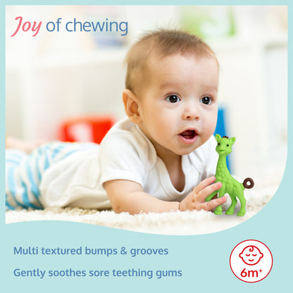 Tiny Giffy Silicone Teether (Green)