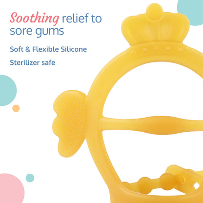 Baby Silicone Teerher with adjustable Wristband design