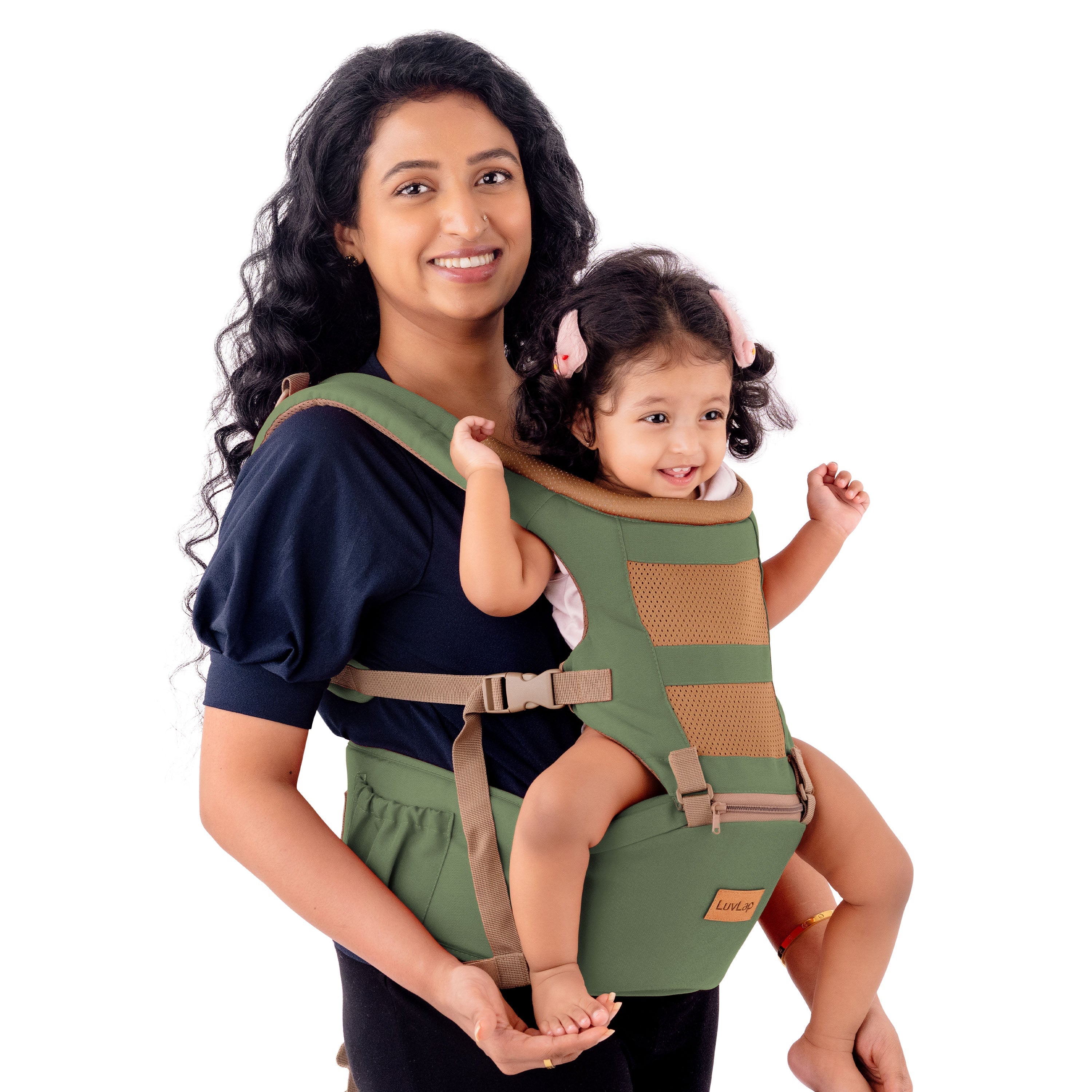 Buy Luvlap Royal Hip Seat Baby Carrier Green Online at Best Price Luvlap Store