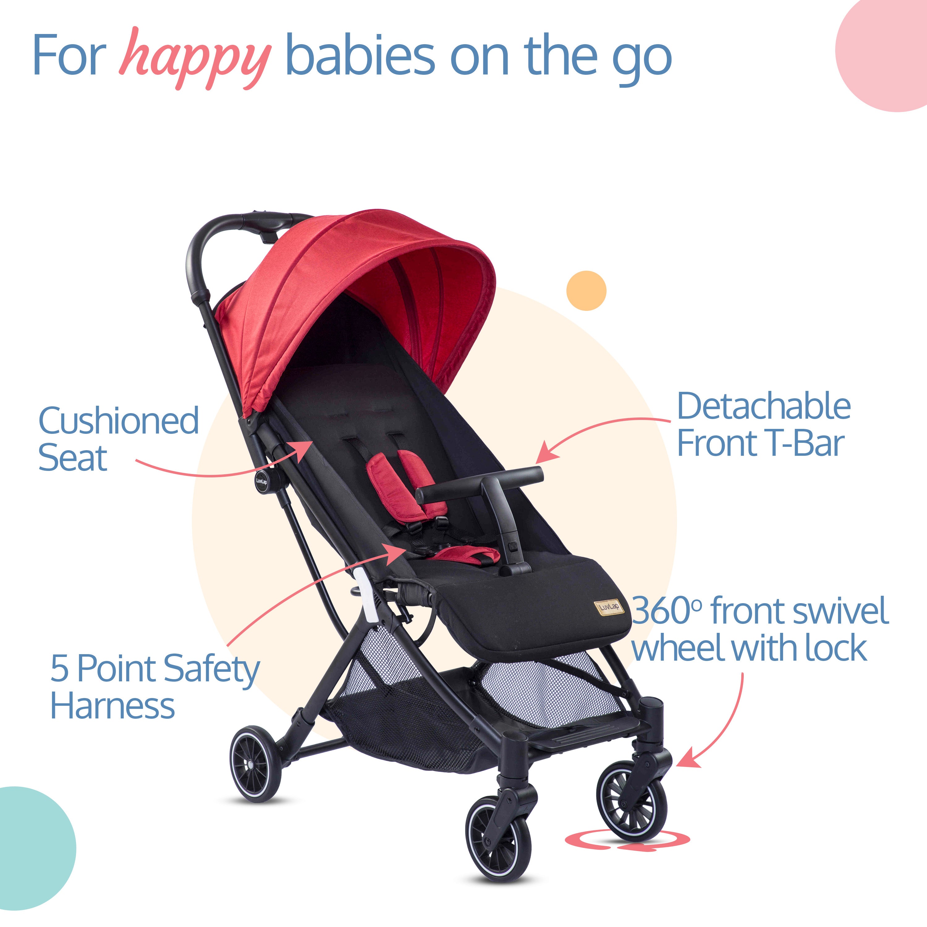 Stroller with cheap extended canopy