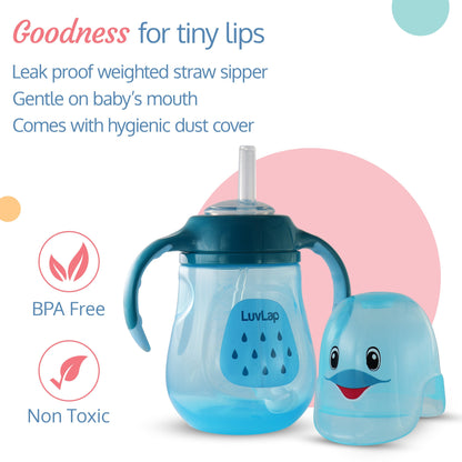 Little Dolphin Straw Sipper, 280Ml