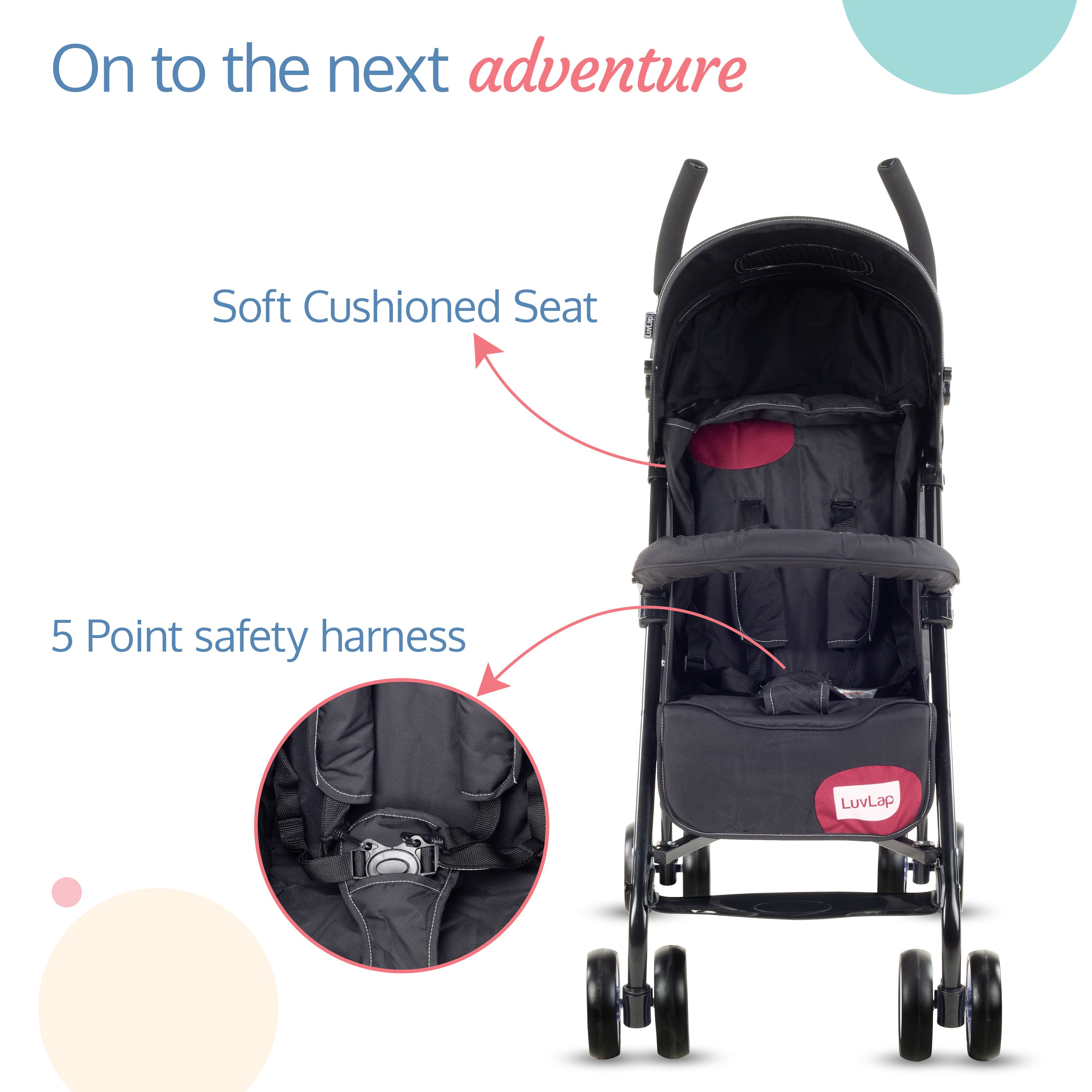 Cheapest newborn stroller in india Buggy Black Online at Best Price Luvlap Store