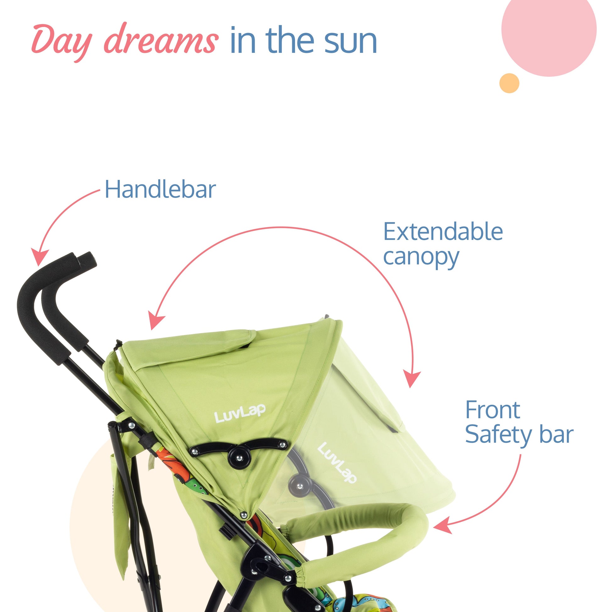 Buy Tutti Frutti Baby Stroller Buggy, Light Blue Online – Luvlap Store