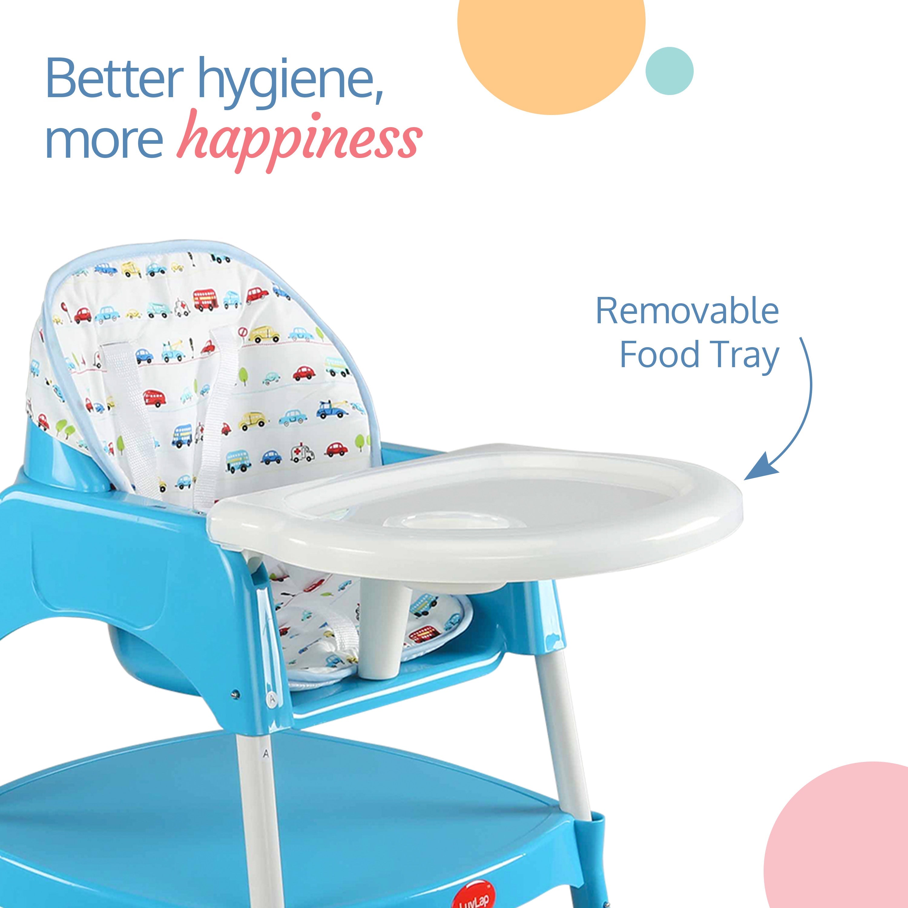 Buy 3 in 1 Baby High Chair Blue Online at Best Price Luvlap Store