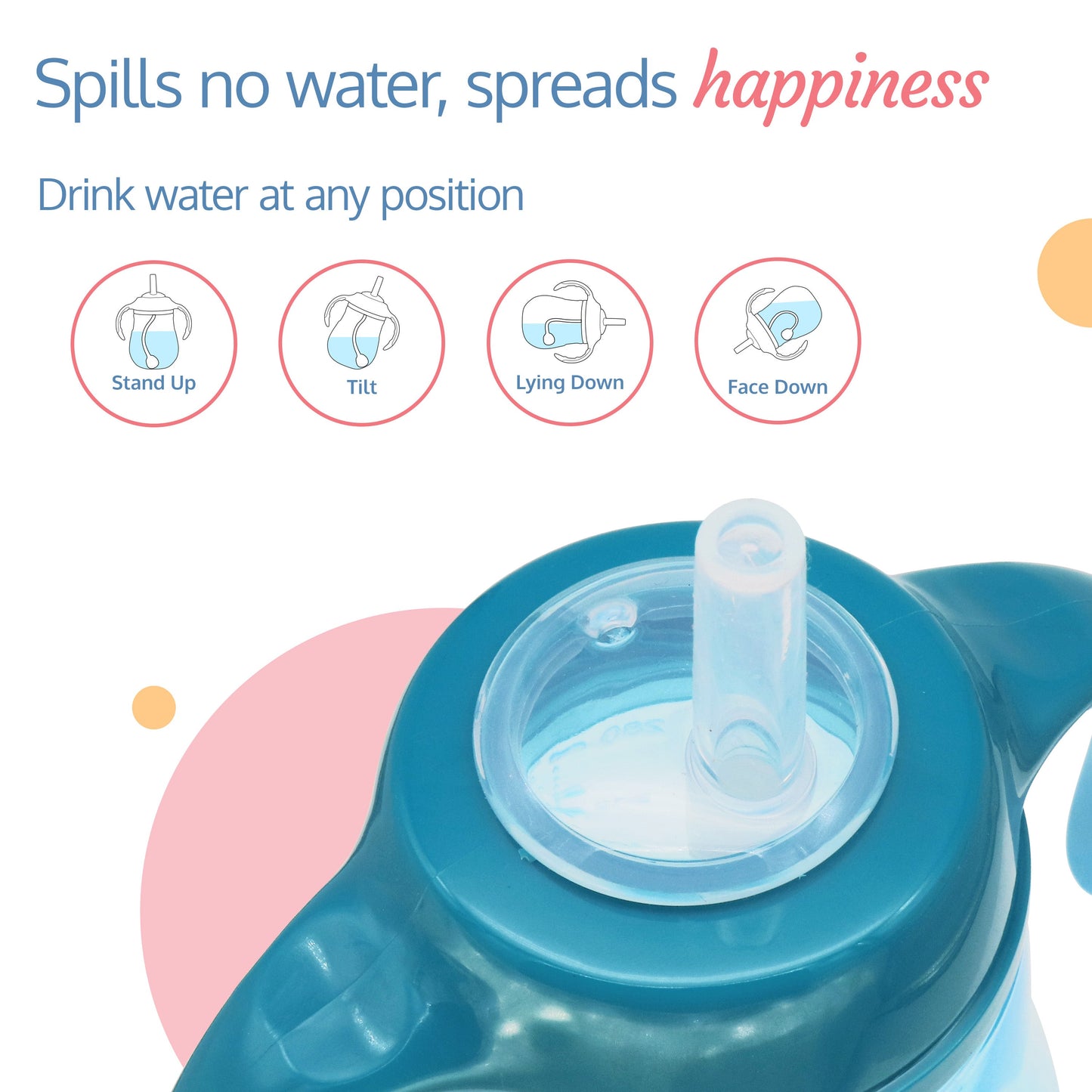 Little Dolphin Straw Sipper, 280Ml