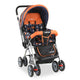 Sunshine Baby Stroller/Pram for 0 to 3 Years, New Born/Toddler/Kid, 5 Point Safety Harness, Adjustable backrest, 360° Swivel Wheel, Large Storage Basket, Reversible Handlebar (Orange)