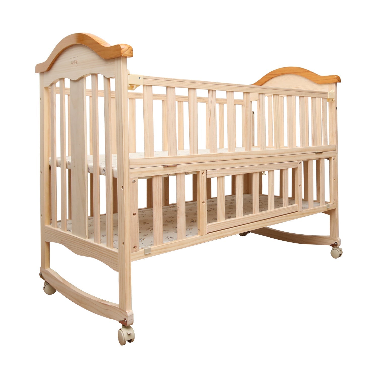 Baby wooden cradle best sale