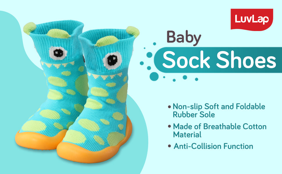 Baby Toddler Sock Shoes Soft Silicone Sole Shoes Breathable Cotton Sho –  Moms Home