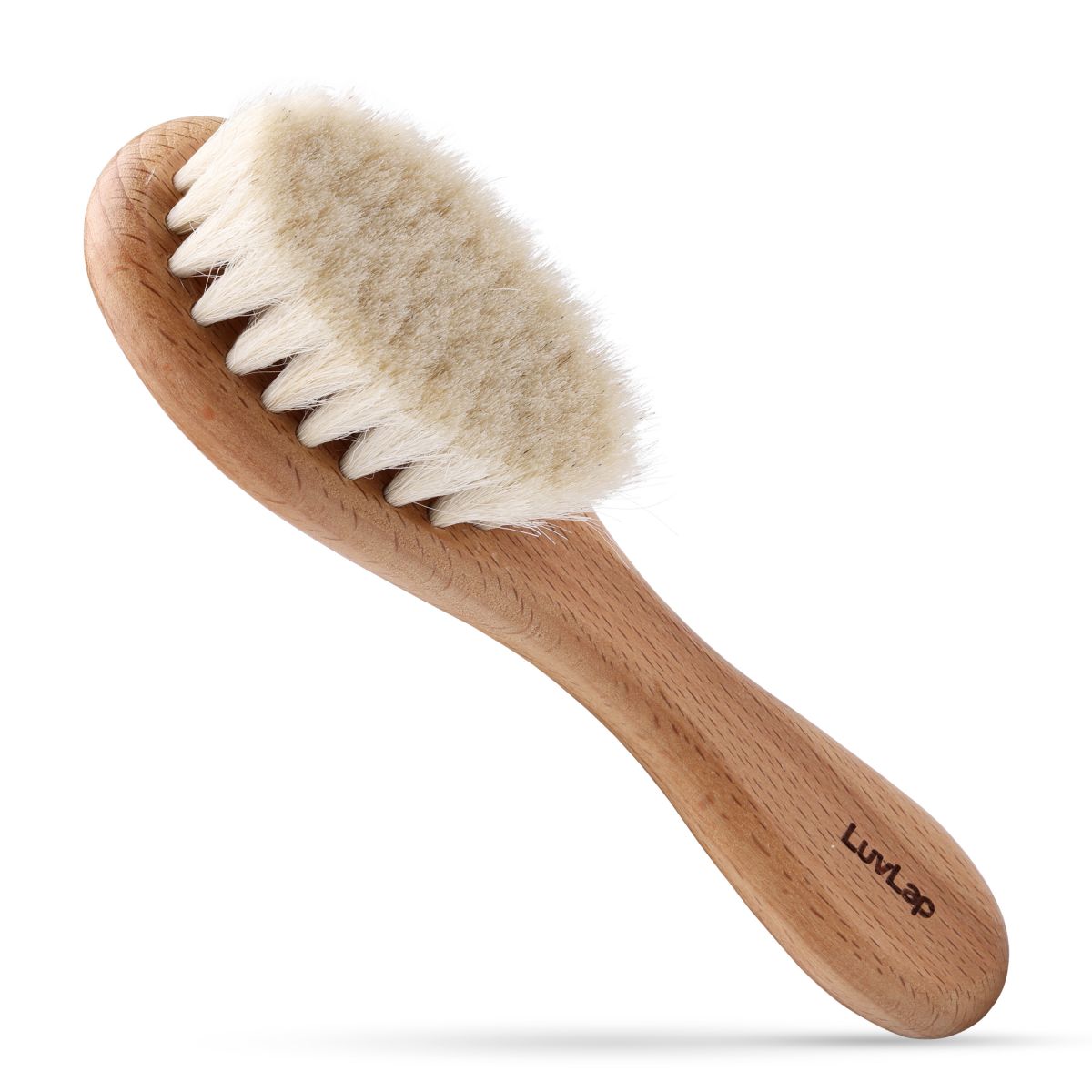 Wooden Baby Hair Brush With Natural Bristles