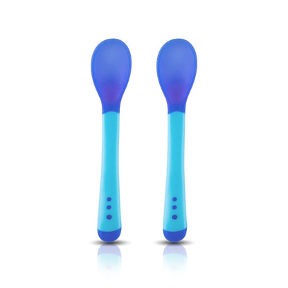 Tiny Love Heat Sensitive Baby Feeding Spoon Set 2 Pcs, Blue