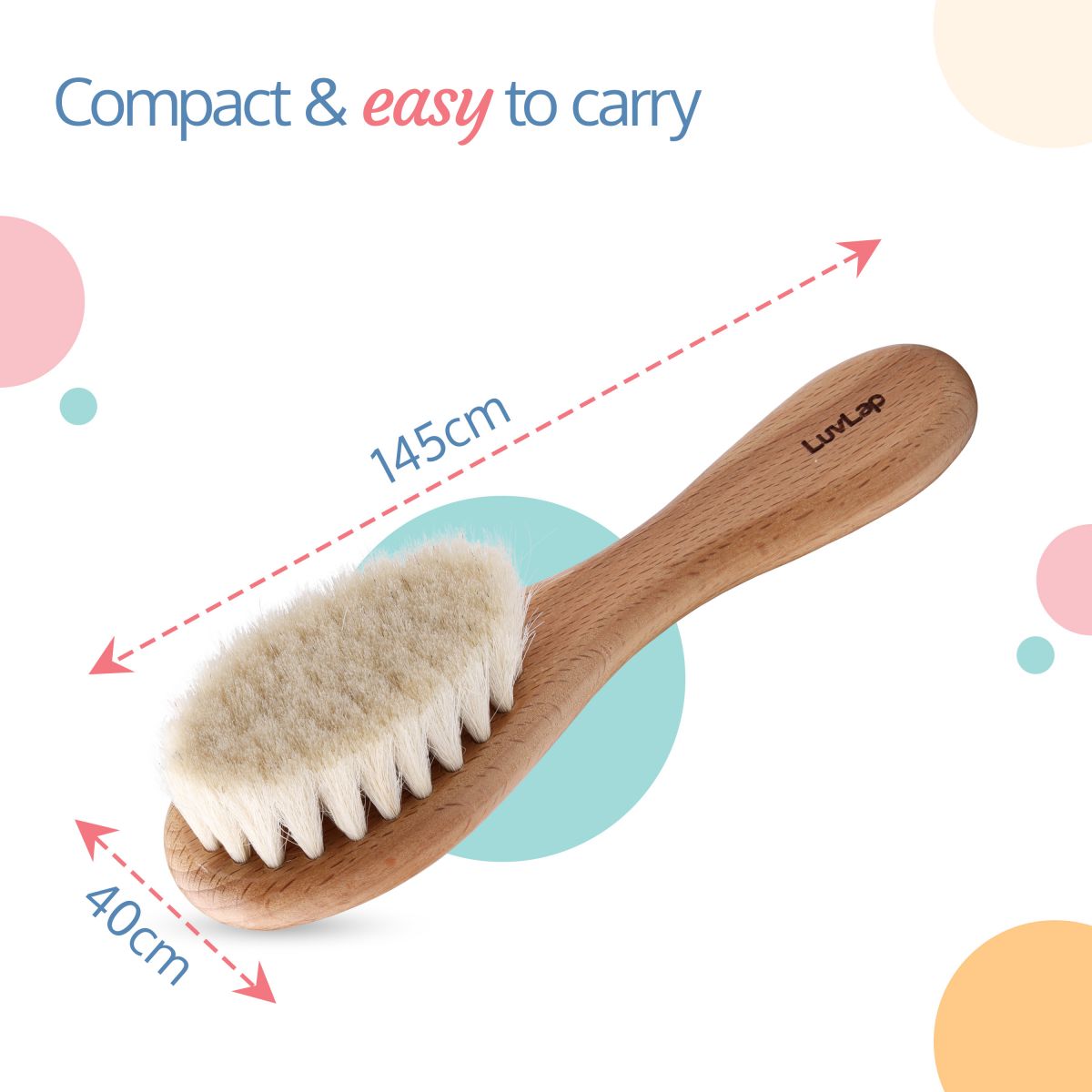 LuvLap Wooden Baby Hair Brush with Natural Bristles for Baby Hair Grooming,  Perfect Scalp Grooming Hairbrush for Infant, Toddler, Kids – Luvlap Store